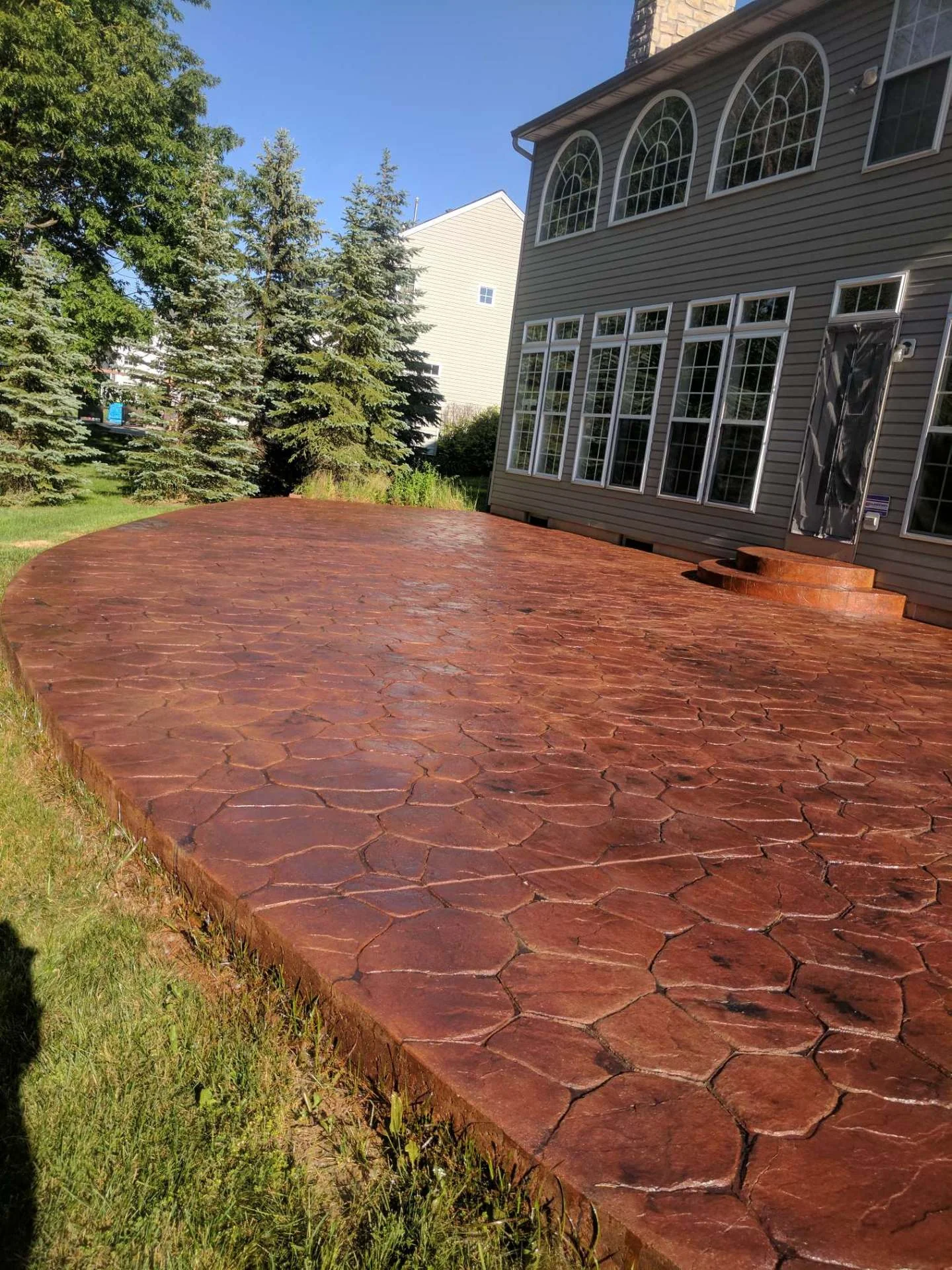 Stamped concrete patio — Wagner Concrete Co.
