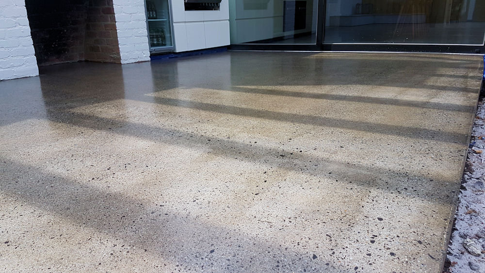 Concrete flooring installation by Wagner Concrete Co.
