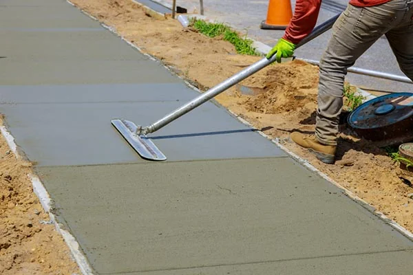 Sidewalk installation by Wagner Concrete Co.