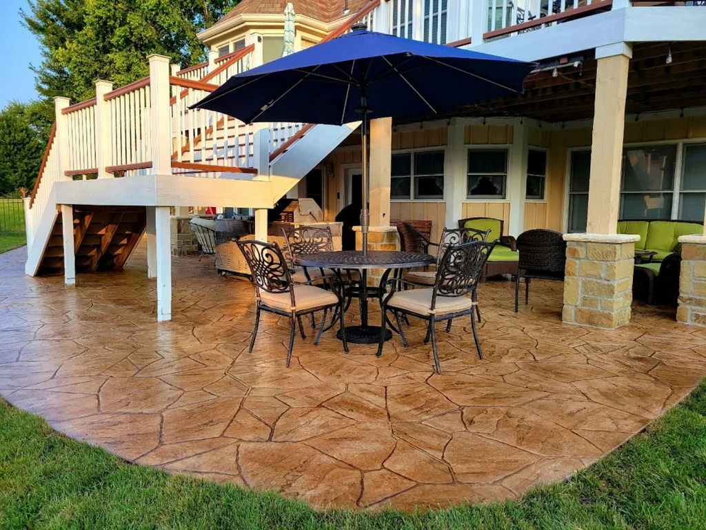 Concrete patio installation by Wagner Concrete Co.