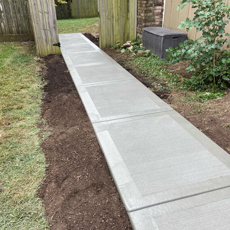 Properly installed concrete sidewalk Fort Smith
